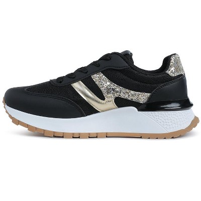 Женские кроссовки London Rag Womens Tapers Glitter Detail Chunky Sneakers 7 — фото 6