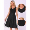 INSPIRE CHIC Women's Sequin Lace V Neck Sleeveless Wedding Guest Dress - 2 of 4