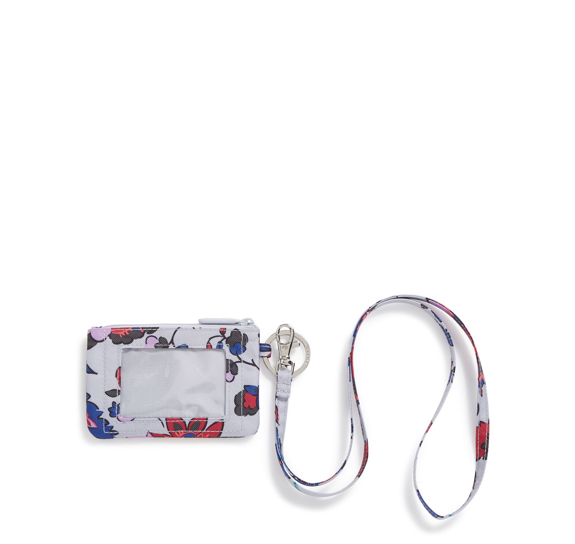 Vera Bradley Women's Outlet Lighten Up Zip ID and Lanyard Vineyard Floral