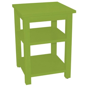 HomeRoots 28" Green Solid Wood Nightstand
