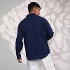 Campus Sutra Men Men's Navy Blue  Floral-Textured Shirt - 4 of 4