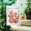 Evergreen Season's Greeting Gingerbread Reversible Suede Garden Flag 12 x 18 Inches Indoor Outdoor Decor - 3 of 4