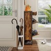 VYNXARIA Slim Shoe Cabinet with 2 Flip Drawers &1 Drawer, Narrow Wall Hidden Shoe Cabinet,Rustic Brown - 4 of 4