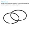 Unique Bargains Durable High Tensile Piston Ring Set 2 Pcs - 4 of 4