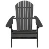 CAVINAS Outdoor Modern Foldable Patio Adirondack Chairs,Patio Furniture Lounge Chair for Garden,Backyard,Balcony,Dark - 3 of 4