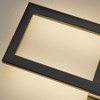 LamQee Black LED Wall Sconce Outdoor Large Modern Exterior Light Fixture Outside Lighting Sleek Dual Rectangle Indoor Light - 4 of 4