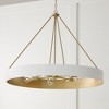 Capital Lighting Weller 6 - Light Chandelier in  Matte Brass/White - 3 of 4