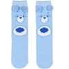 Care Bears Socks Women's Grumpy Bear Design Pom-Pom Crew Socks Size 9-11 Blue - image 2 of 4