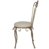 Folding Chair Gold - A&B Home: Upholstered Polyester, No Assembly, Metal Frame, Traditional Style - 2 of 3