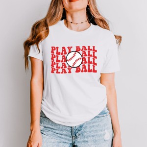Simply Sage Market Play Ball Stacked Short Sleeve Tee - 1 of 4