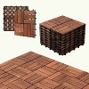 Racxily 11.8"x11.8" Natural Acacia Deck Tiles - Interlocking A+ Grade Acacia Tiles for Garden, Balcony, Indoor/Outdoor Use - 3 of 4