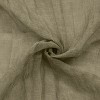 Habitat 100% Polyester Paloma Sheer Broomstick Crushed Solid Dual Header Curtain Panel Khaki - 3 of 4