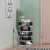 Kings Brand Furniture 5-Tier Rotating Shoe Rack—360° spinning storage tower, perfect for closets, entryways, bedrooms, or hallways - 2 of 4