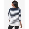 Jessica London Stretch Cotton Boatneck Tunic - 3 of 4