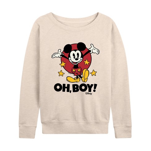 Women's - Disney - Mickey Mouse Lightweight French Terry Slouchy - image 1 of 4