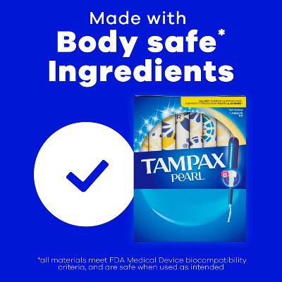 Tampax Pearl Super Plus Absorbency Tampons - Unscented - 100ct