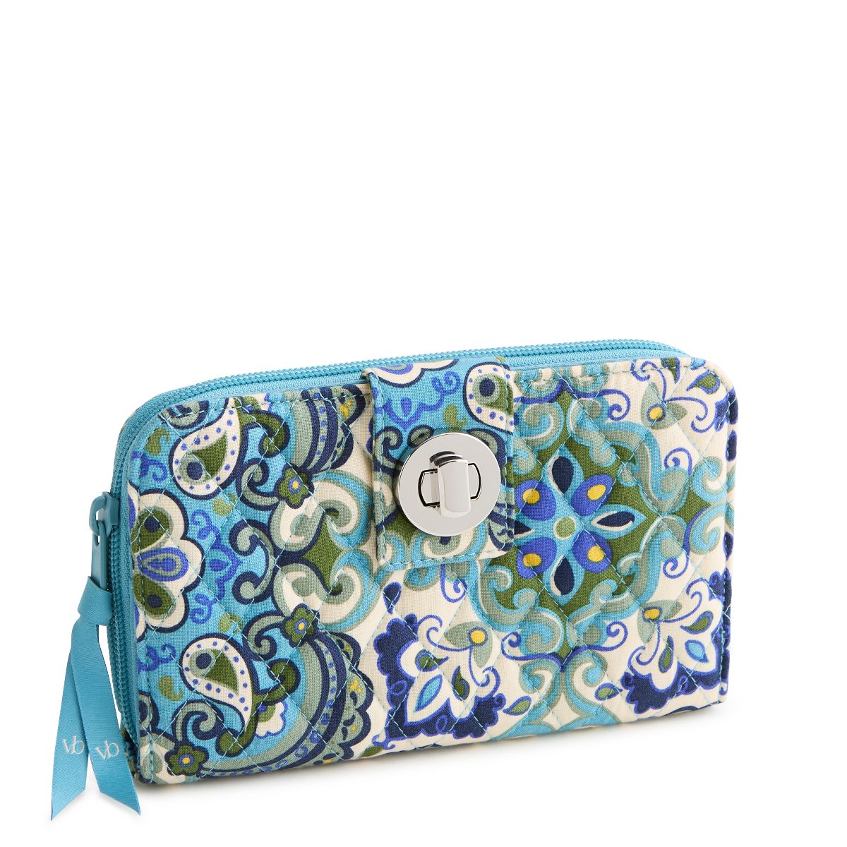 Vera Bradley Women's Outlet Cotton Essential Turnlock Wallet - thumbnail 8