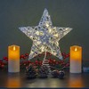 Ornativity Christmas Rattan Lit Tree Topper - White and Silver - 2 of 3
