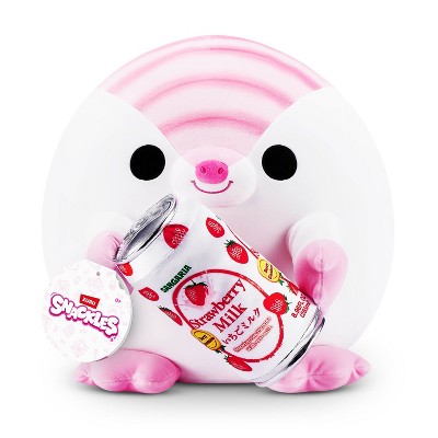 Snackles 14" Pink Fairy Armadillo with Sangaria Strawberry Milk Stuffed Animal