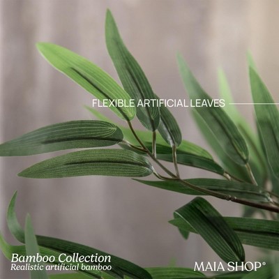 Maia Shop 5ft Green Plastic and Bamboo Artificial Tree