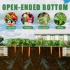 Lyngins Raised Garden Bed Outdoor, Adjustable Modular Metal Planters for Outdoor Plants, Open Bottom, All-in-One Garden Kit for Flowers & Vegetables - 2 of 4