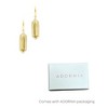 Adornia 14k Gold Plated Elongated Hexagon Huggie Earrings - 4 of 4