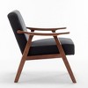 NicBex PU Leather/Microfiber/Velvet Upholstered Accent Chair with Wood Frame,Mid Century Arm Chair for Bedroom,Reading Room - 4 of 4