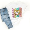 Simply Sage Market Teacher Pencil Heart Short Sleeve Tee - 2XL - White - 3 of 4