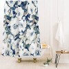 Deny Designs Jacqueline Maldonado Textural Botanical Watercolor Shower Curtain Blue - 2 of 3