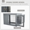 NicBex 32.8Inch Dog Crate Furniture with Wooden Tabletop Double Doors Dog Kennels Indoor Use,Gray - image 3 of 3