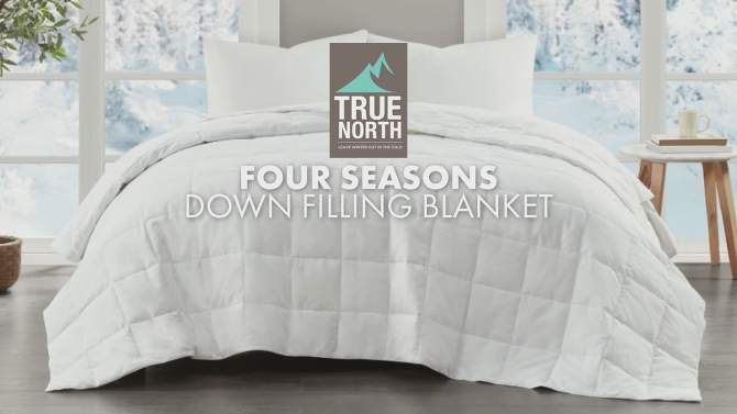 Four Seasons Goose Feather and Down Filling All Seasons Blanket, 2 of 14, play video