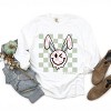 Simply Sage Market S.W.Smiley Checkered Smiley Face Bunny Garment Dyed Long Sleeve - 3 of 4