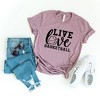 Simply Sage Market Women's Live Love Basketball Short Sleeve Graphic Tee - 2 of 2