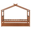 Whisen Twin Size Wooden House Bed with Twin Size Trundle - 3 of 4
