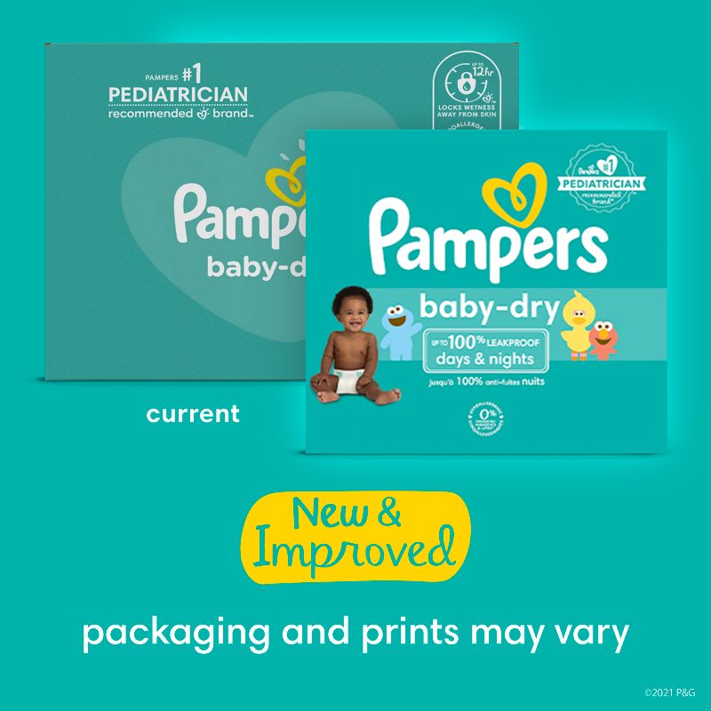 Pampers Baby Dry Diapers - (Select Size and Count), 3 of 12
