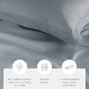Cotton Duvet Cover Set & Insert 4PC Bundle, 300TC Sateen Vintage Washed Duvet Set with Down Alternative Comforter, All Season Bedding - Becky Cameron - 4 of 4