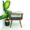 Gulches Dark Brown Nightstand - Mid-Century Modern End Table - 3 of 4