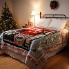 Lomsoe Merry Christmas Blanket Red Throw Blanket Flannel Warm Christmas Tree Snowflake Winter Decor for Sofa Couch Bed. - 3 of 4