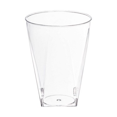 Smarty Had A Party 10 oz. Clear Square Bottom Plastic Cups - 500 pcs