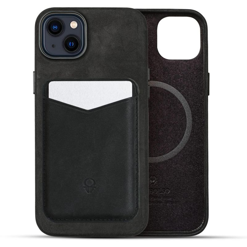 DONBOLSO iPhone 14 Plus Leather Wallet Case + Wallet Bundle, Black, 1 of 4