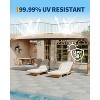 13 Ft Extra Large Double-Sided Patio Umbrella, Outdoor Umbrella with Water-Resistant Polyester Canopy, Crank Handle and 12 Strong Steel Ribs - 3 of 4