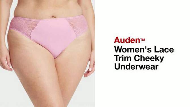 Women's Lace Trim Cheeky Underwear - Auden™, 2 of 4, play video