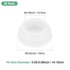 Unique Bargains Silicone Rubber Corrosion-Resistant Nap-in Locking Hole Plugs White - 3 of 4