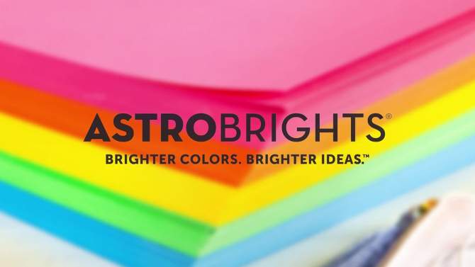 8.5&#34;x11&#34; 500-Sheet Printer Paper Cheerful - Astrobrights, 2 of 8, play video
