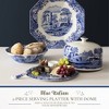 Spode Blue Italian Porcelain Serving Platter with Dome - Elegant Dessert Tray - Dishwasher & Microwave Safe Treat Display Tray - 2 of 4