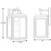 Progress Lighting Grandbury 1-Light Outdoor Wall Lantern, Antique Bronze, Clear Glass, DURASHIELD, Wet Rated - 2 of 4