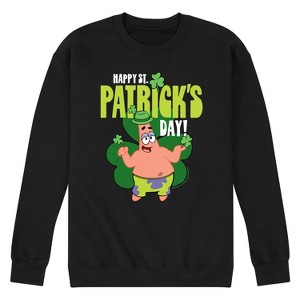 Men's - SpongeBob Squarepants - Happy St. Patricks Day Graphic Fleece Sweatshirt - 1 of 4