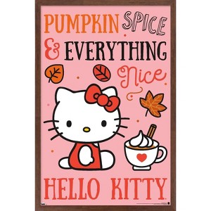 Trends International Hello Kitty: 20 Pumpkin - Nice Framed Wall Poster Prints - 1 of 4