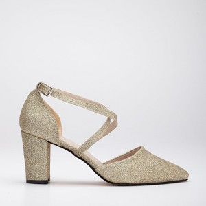 Sina - Gold Glitter Wedding Shoes | Forever & Always Shoes - 1 of 4