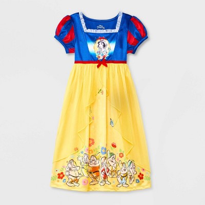 Toddler Girls' Disney Princess Snow Fantasy Snug Fit NightGown - Blue 